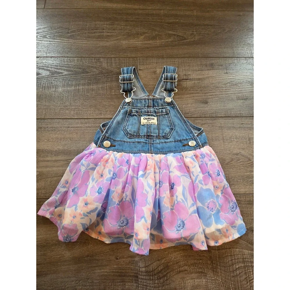 Oshkosh B'gosh baby girl overalls size 6-9 mos